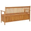 Garden Storage Bench 148 cm Solid Acacia Wood