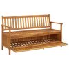 Garden Storage Bench 148 cm Solid Acacia Wood