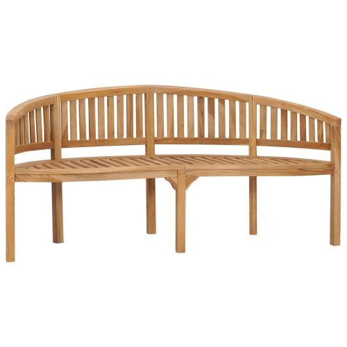 Banana Bench Solid Teak Wood