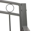 Garden Bench 125 cm Steel Grey