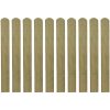 Impregnated Fence Slats 10 pcs Wood 80 cm