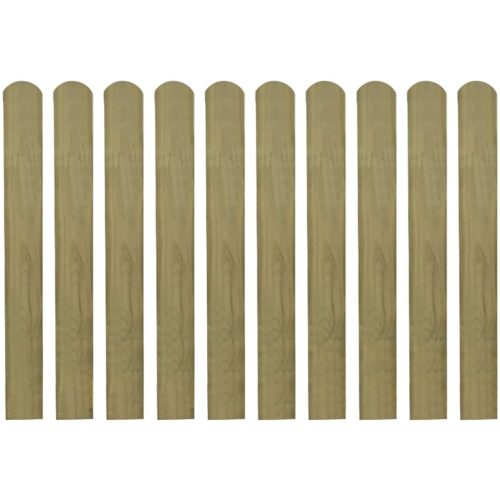 Impregnated Fence Slats 10 pcs Wood 80 cm