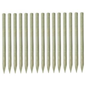 Pointed Fence Posts 15 pcs Impregnated Pinewood 4x150 cm