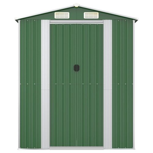 Garden Shed Green 192x191x223 cm Galvanised Steel