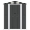 Garden Shed Anthracite 192x191x223 cm Galvanised Steel