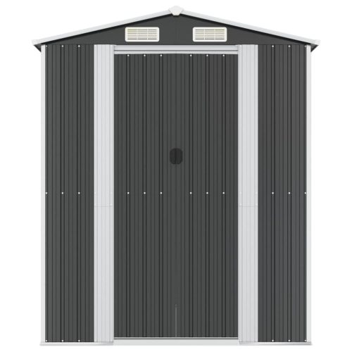 Garden Shed Anthracite 192x191x223 cm Galvanised Steel