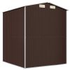 Garden Shed Dark Brown 192x191x223 cm Galvanised Steel