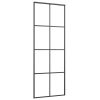 Sliding Door with Hardware Set 76×205 cm ESG Glass&Aluminium