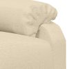 Stand Up Massage Recliner Chair Cream Fabric
