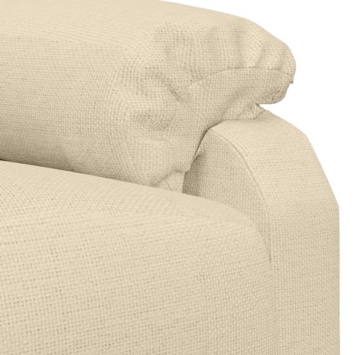 Stand Up Massage Recliner Chair Cream Fabric