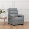 Stand up Massage Chair Light Grey Fabric