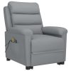Stand up Massage Chair Light Grey Fabric