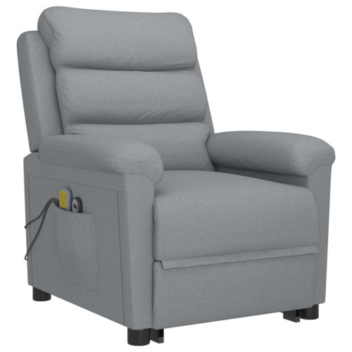 Stand up Massage Chair Light Grey Fabric