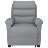Stand up Massage Chair Light Grey Fabric