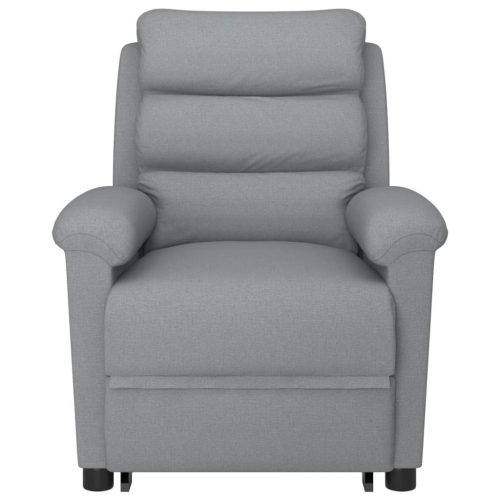 Stand up Massage Chair Light Grey Fabric