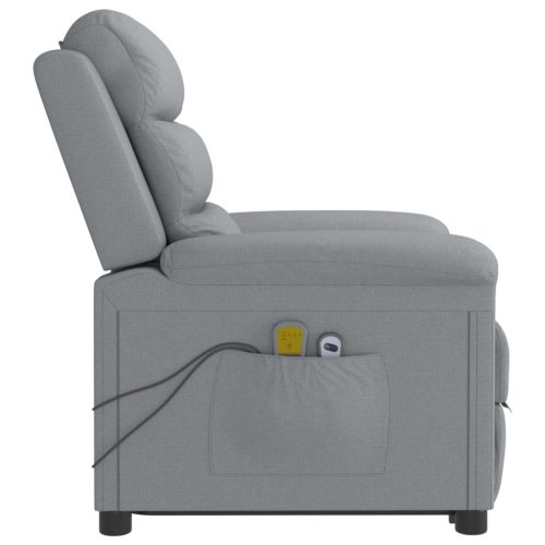 Stand up Massage Chair Light Grey Fabric