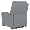 Stand up Massage Chair Light Grey Fabric