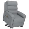 Stand up Massage Chair Light Grey Fabric
