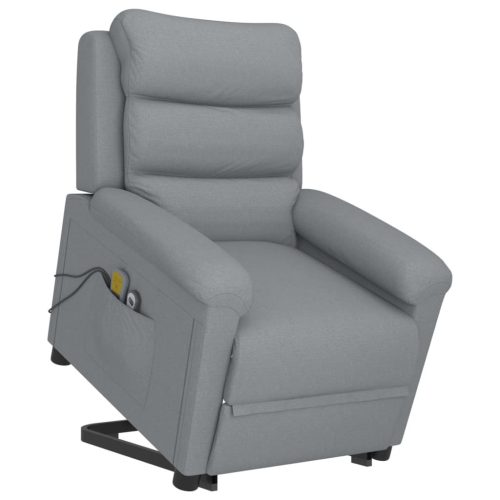 Stand up Massage Chair Light Grey Fabric