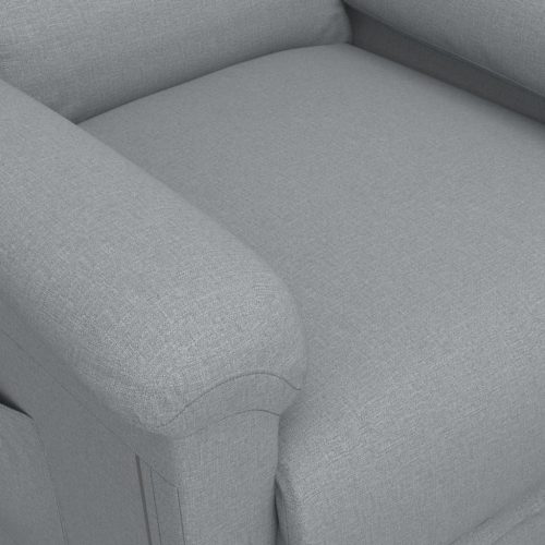 Stand up Massage Chair Light Grey Fabric