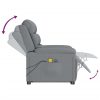 Stand up Massage Chair Light Grey Fabric