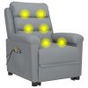 Stand up Massage Chair Light Grey Fabric