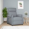 Stand up Massage Chair Light Grey Fabric