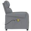 Stand up Massage Chair Light Grey Fabric