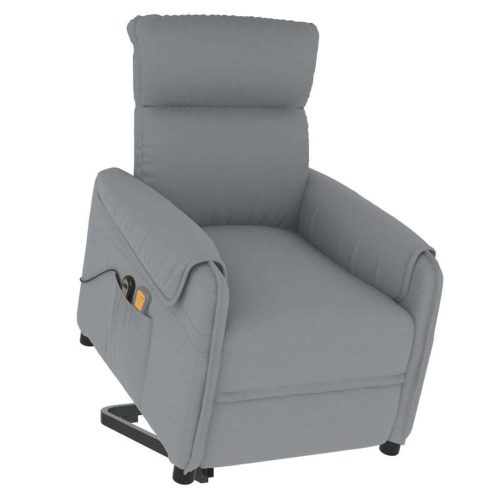 Stand up Massage Chair Light Grey Fabric