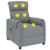 Stand up Massage Chair Light Grey Fabric