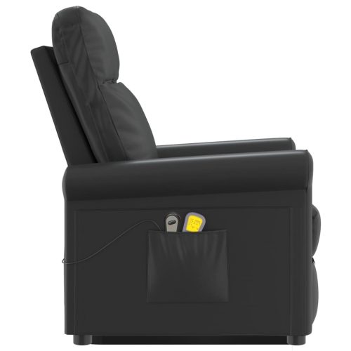 Stand up Massage Chair Black Faux Leather