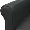 Stand up Massage Chair Black Faux Leather