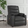 Stand up Massage Chair Black Faux Leather