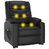 Stand up Massage Chair Black Faux Leather