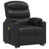 Stand up Massage Chair Black Faux Leather