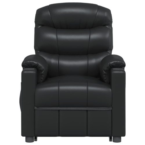 Stand up Massage Chair Black Faux Leather