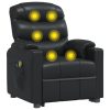 Stand up Massage Chair Black Faux Leather