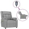 Stand up Massage Chair Light Grey Fabric