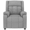 Stand up Massage Chair Light Grey Fabric