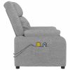 Stand up Massage Chair Light Grey Fabric