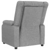 Stand up Massage Chair Light Grey Fabric