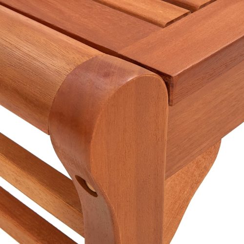 3-Seater Garden Bench 150 cm Solid Eucalyptus Wood