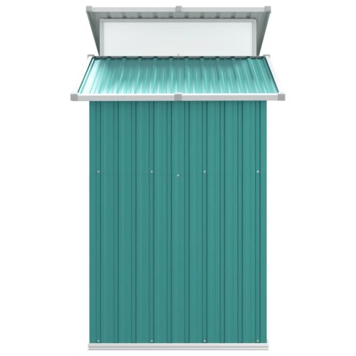 Garden Shed Green 270x130x208.5 cm Galvanised Steel