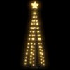 Christmas Cone Tree Warm White 84 LEDs Decoration 50×150 cm