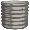 Garden Planter Powder-coated Steel 40x40x36 cm Grey