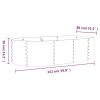 Garden Planter Powder-coated Steel 152x80x36 cm Grey