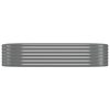 Garden Planter Powder-coated Steel 175x100x36 cm Grey
