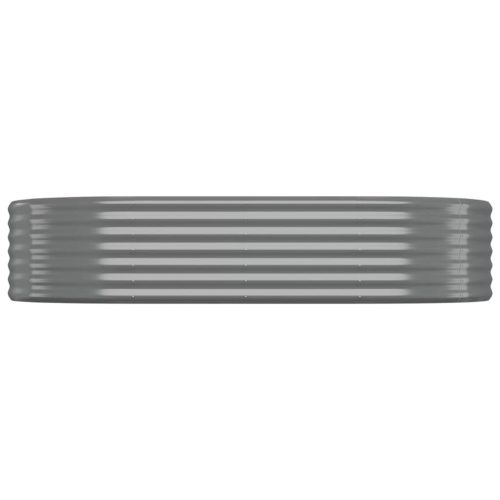 Garden Planter Powder-coated Steel 175x100x36 cm Grey