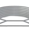 Garden Planter Powder-coated Steel 175x100x36 cm Grey