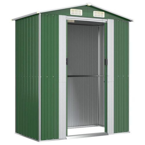 Garden Shed Green 192x108x223 cm Galvanised Steel